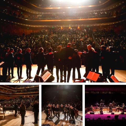 Tanghetto saludando al público en una sala llena